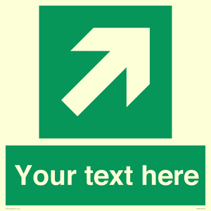 Custom Arrow Top Right Sign